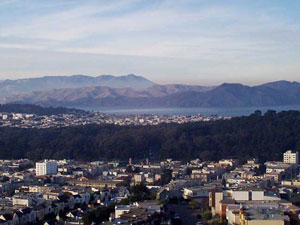 an elevated view of Golden Gate Park in San Francisco