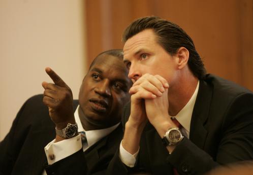 Muni Chief Nat Ford and Mayor Gavin Newsom