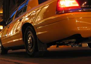 taxi at night