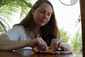 Professional chocolate taster Chloe Doutre Roussel